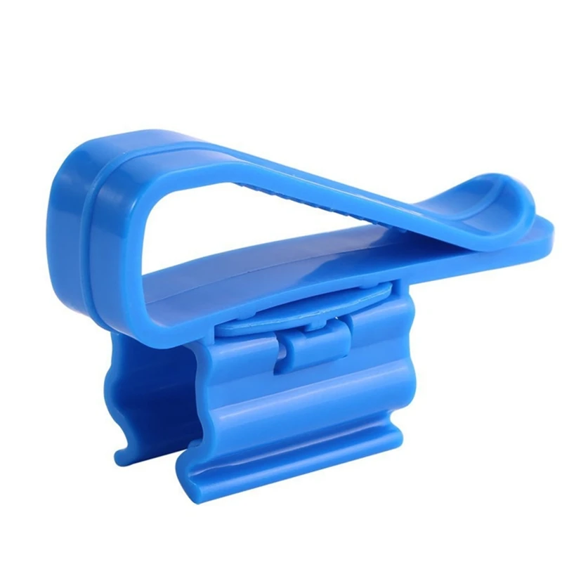 Paquete 2 peces para Clip montaje tanque, soporte para manguera tubería agua, abrazadera ajustable plástico