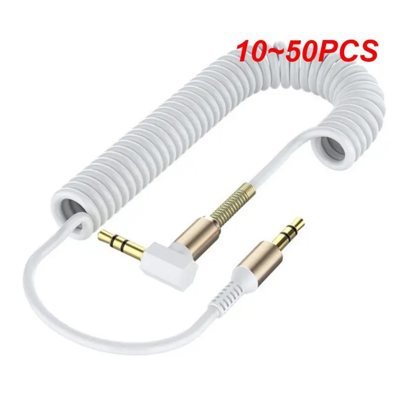 

10~50PCS Audio Elbow Pair Recording Cable Excellent Audio Quality High Quality 3 Specifications Popular Choice 1.8 Meters Spring