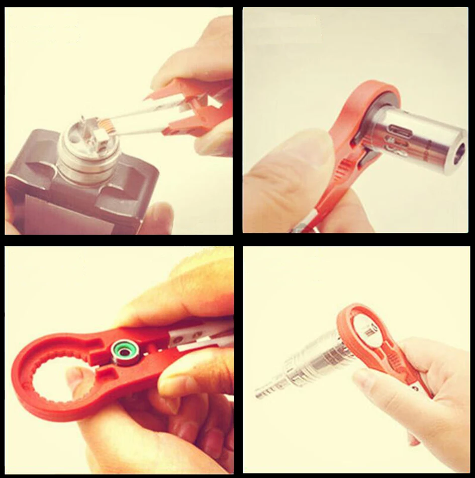 الجملة لفائف الأب Vaper Twizer التفاف لفائف سلك المفك أداة معزول ملاقط السيراميك DIY بها بنفسك RDA RBA TANK 100 قطعة/الوحدة #5