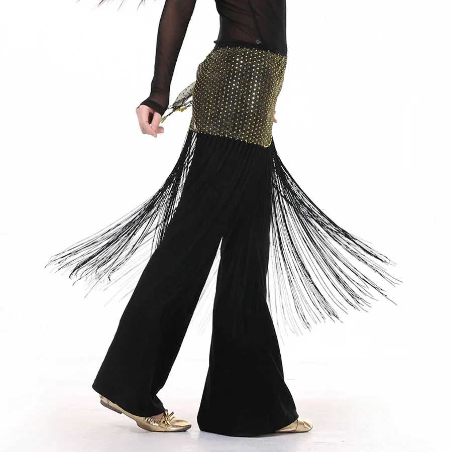 

New Style Belly Dance Accessories Sequin Waist Chain Dance Dress Dance Tassels Belt Bellydance Tassels Hip Scarf