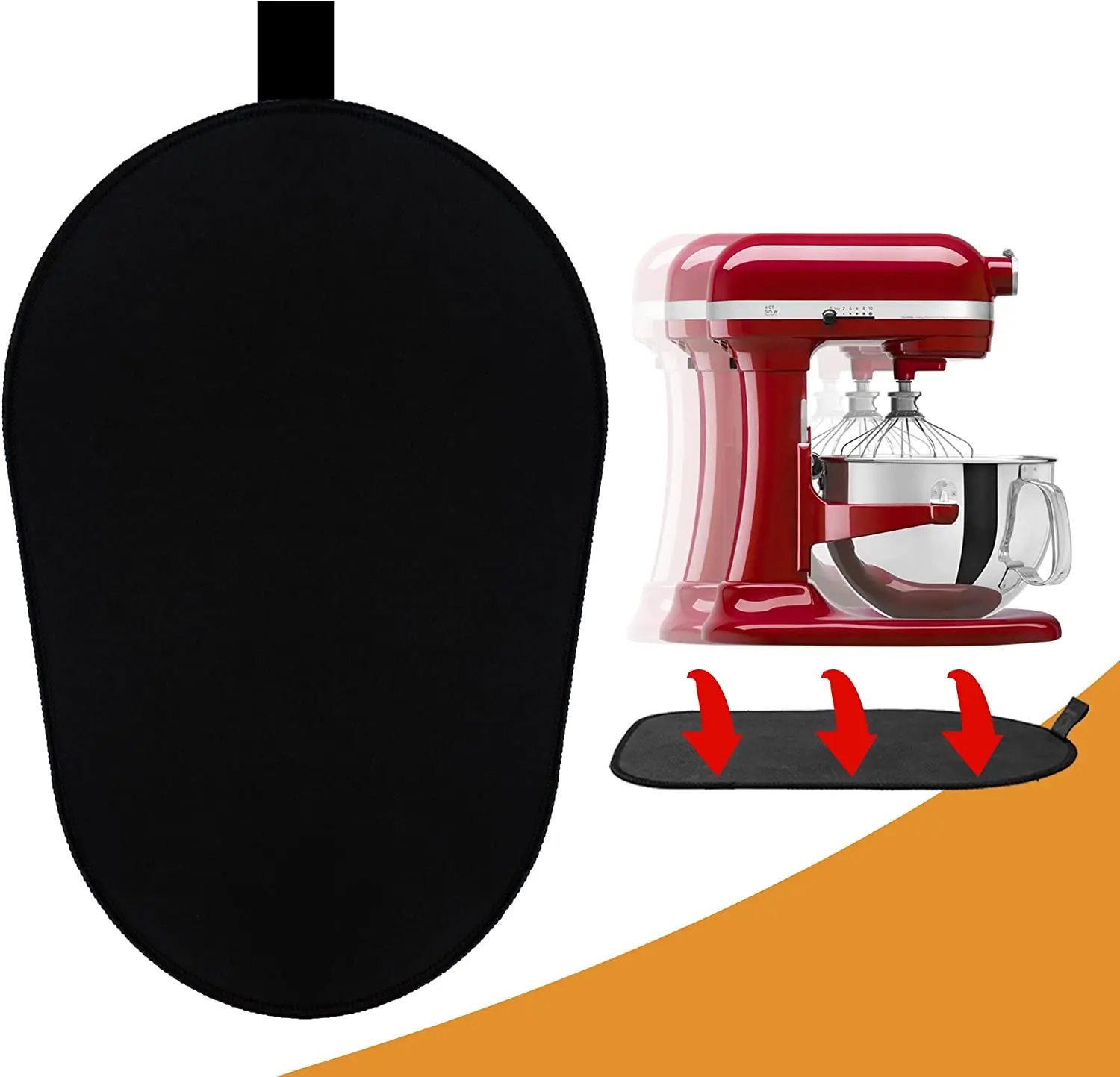 Gleitmatte für Kitchenaid Mixer, Mover Slider Mat Pad Standmixer, Küchengerät Slider Matte Kompatibles Küchenzubehör