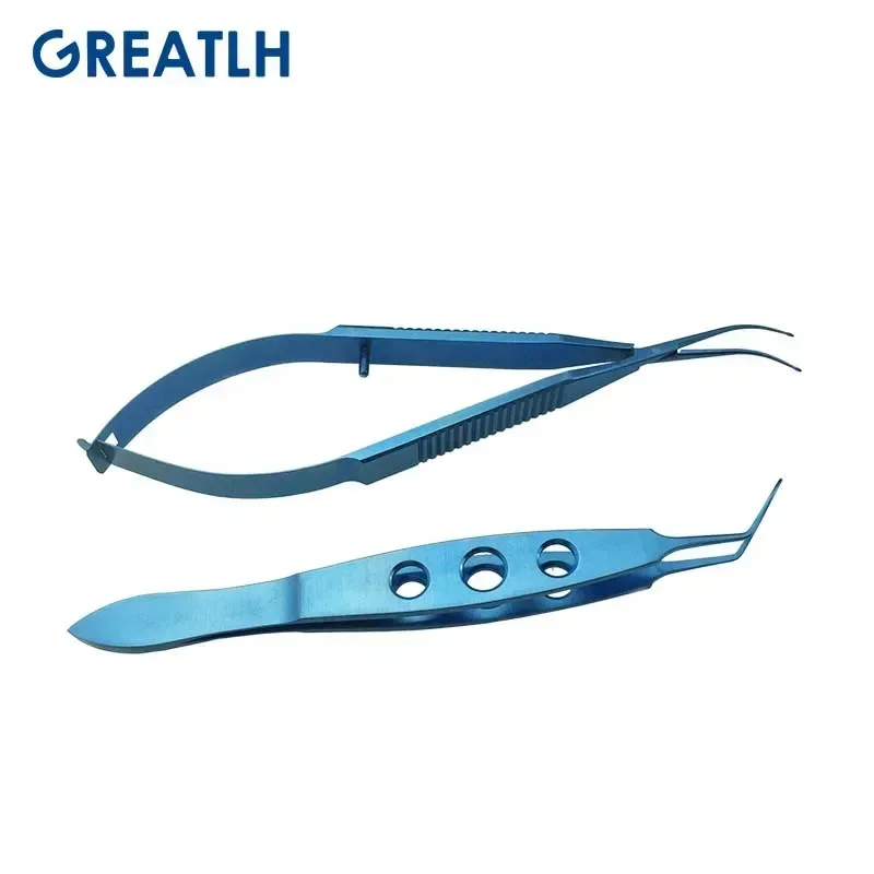 1pcs Duckbill Lens Implantation Tweezers Intraocular Lens Holding Forceps Half-type Soft Crystal Folding Ophthalmic Instrument