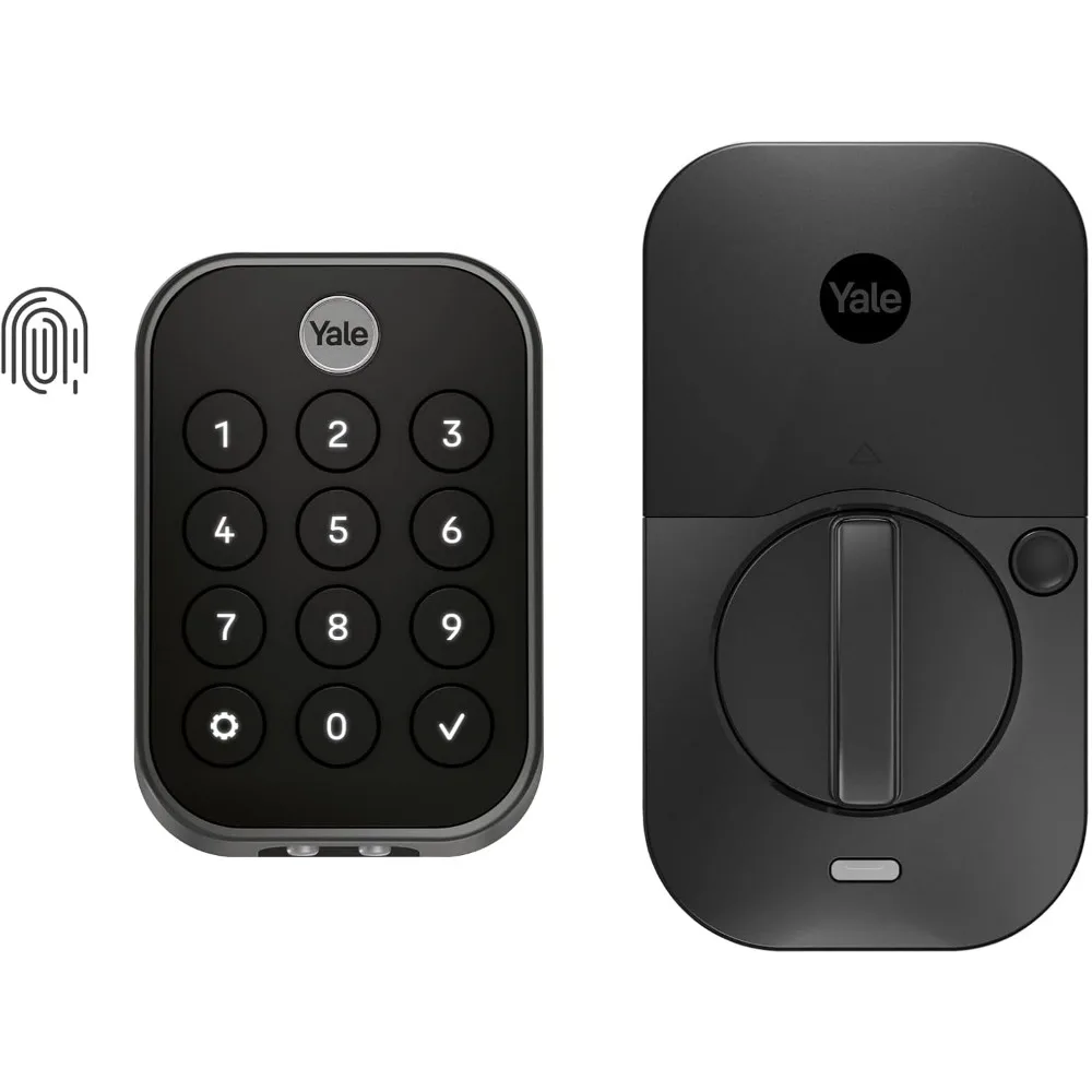 Assure Lock 2 Touch Deadbolt, Oil Rubbed Bronze Key-Free Smart Entry Door Lock with Bluetooth Connected Keypad and Fingerprint