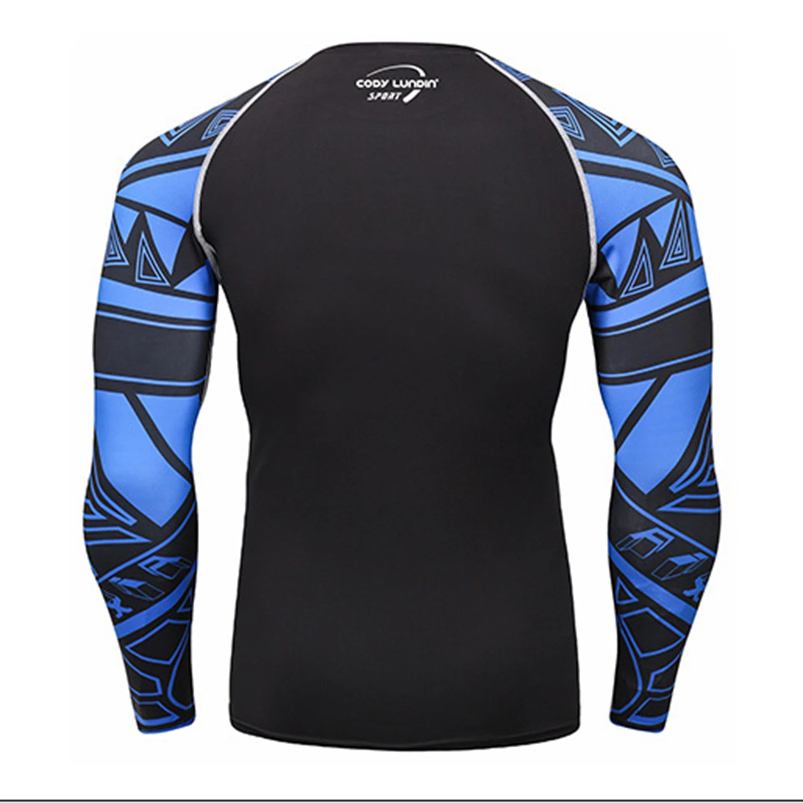 Men\'s Long Sleeve Compression Swim Shirt UPF 50+ UV Protection Surfing Rash Guard Shirts Quick Dry Swimwear Athletic T-Shirts