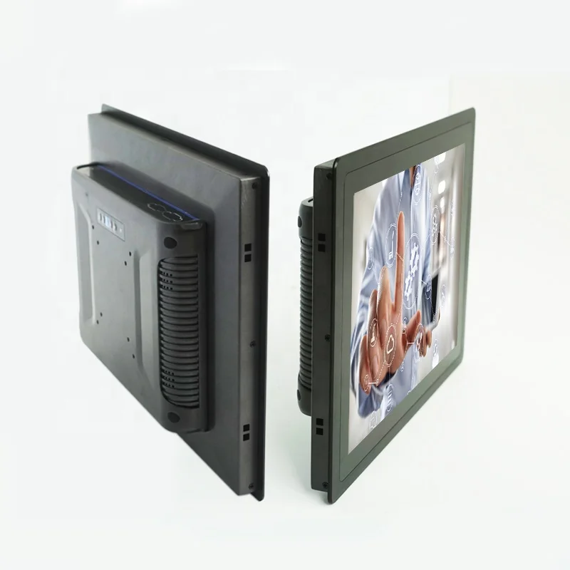 3MM front bezel 15 inch Industrial capacitive touchscreen monitor for Kiosk