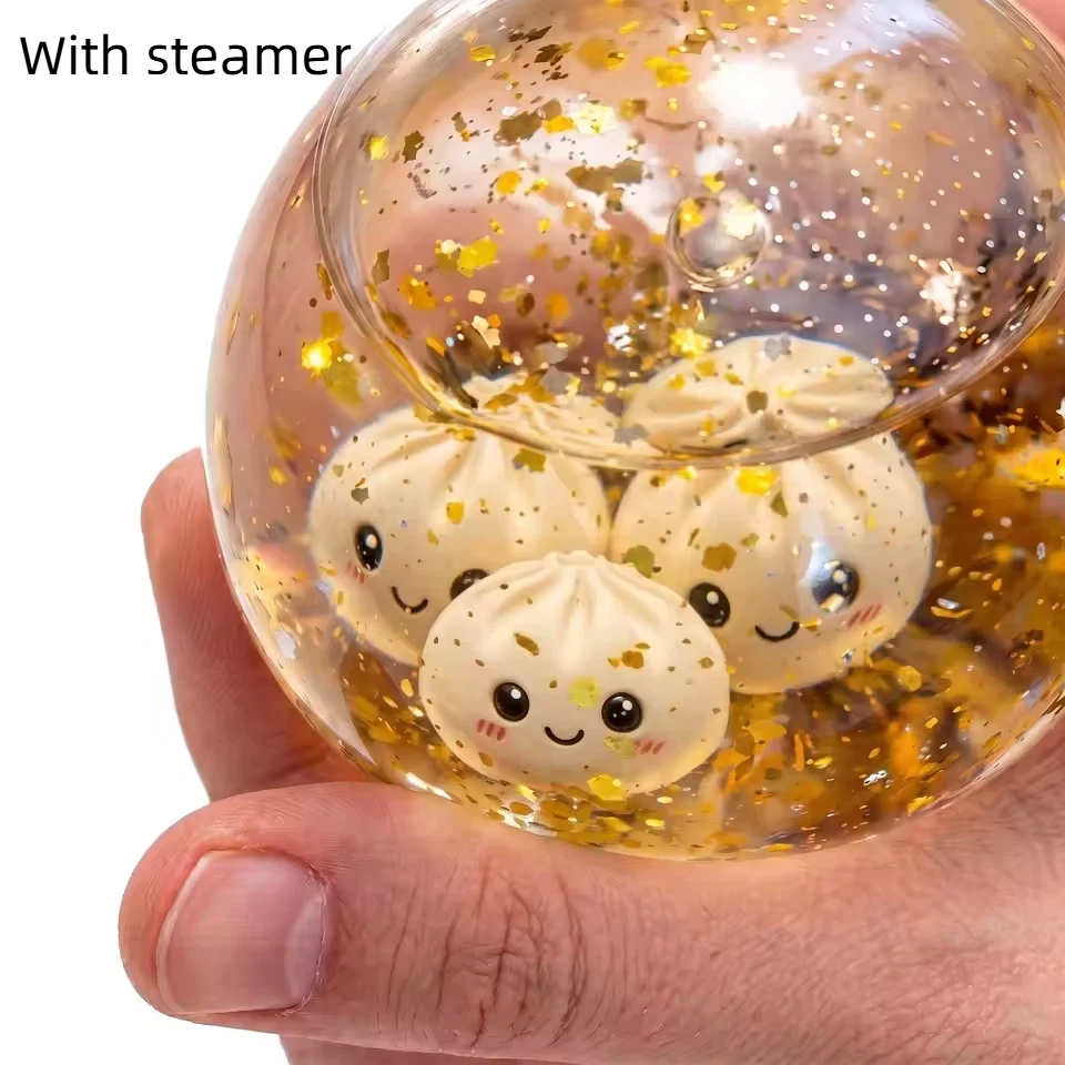 Neues Glitzerndes Buntes Simulations-Backbrot-Stressabbau-Spielzeug gegen Angstzustände, Quetschbare Stressbälle, 2026 Virales Fidget-Spielzeug
