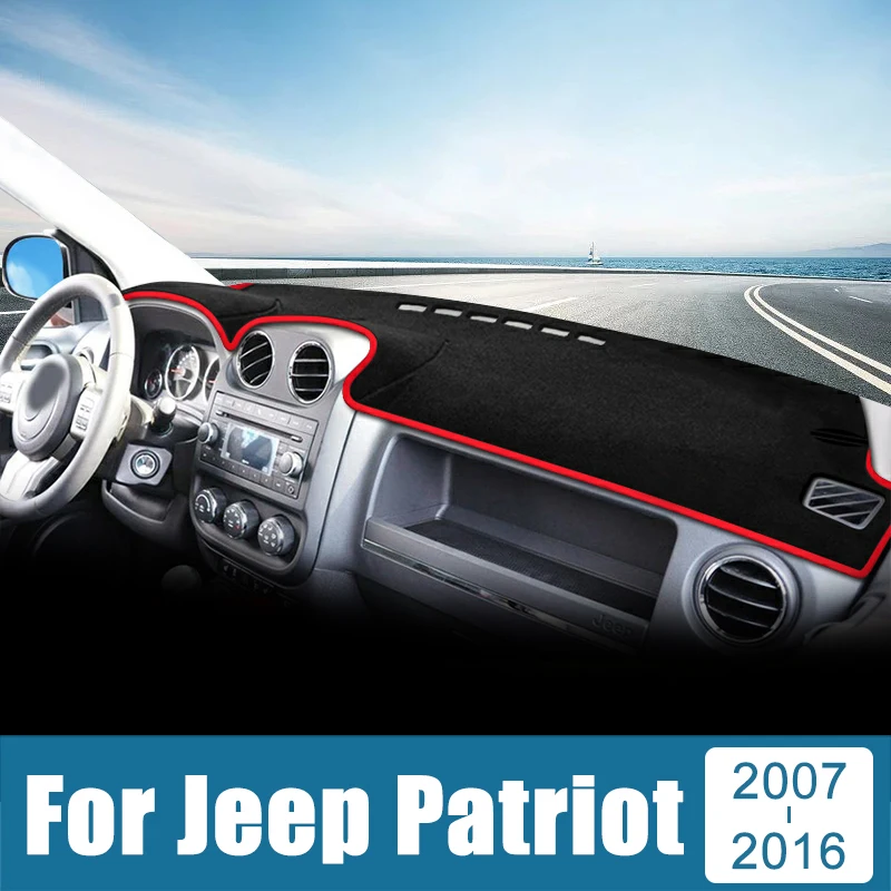 

Car Dashboard Cover Avoid Light Pad Anti-UV Carpets Non-Slip Mat For Jeep Patriot 2007-2009 2010 2011 2012 2013 2014 2015 2016