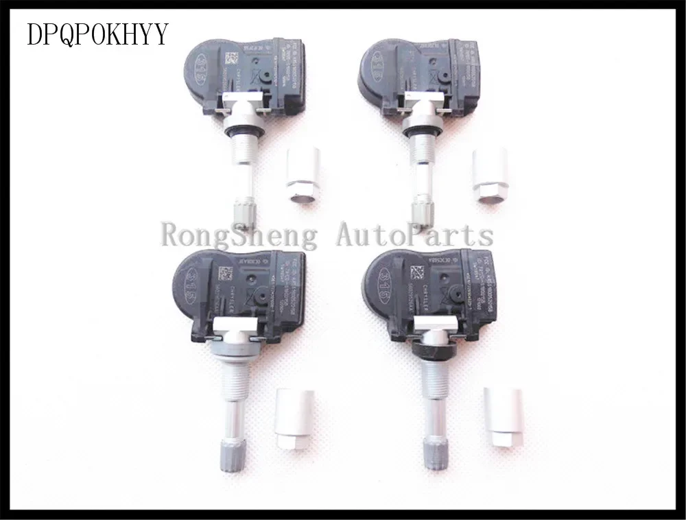 DPQPOKHYY Set of 4 For Mopar Dodge Jeep 56029526AA 68078861AA TPMS Tire Air Pressure Sensors