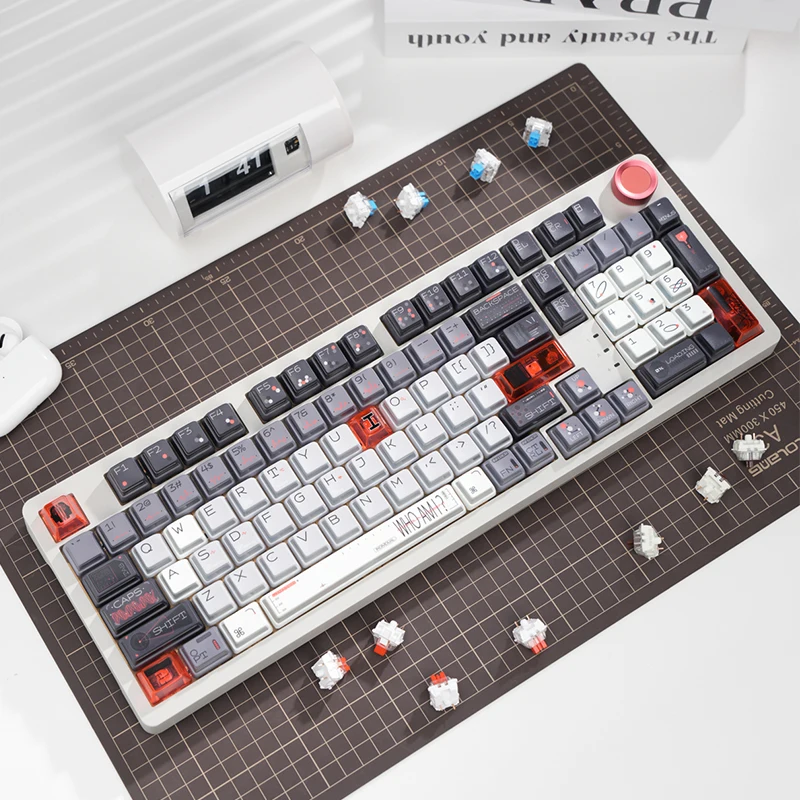 Skn Qinglong Mechanical Keyboard Tri Mode Wireless Bluetooth Rgb Hot Swap GASKET Custom Gaming Office Keyboard PC Accessories