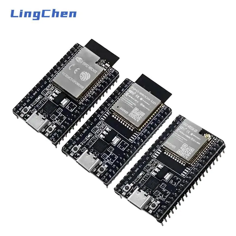 ESP32 DevKitC development board can be equipped with WROOM-32D/32U WROVER module TYPE-C interface