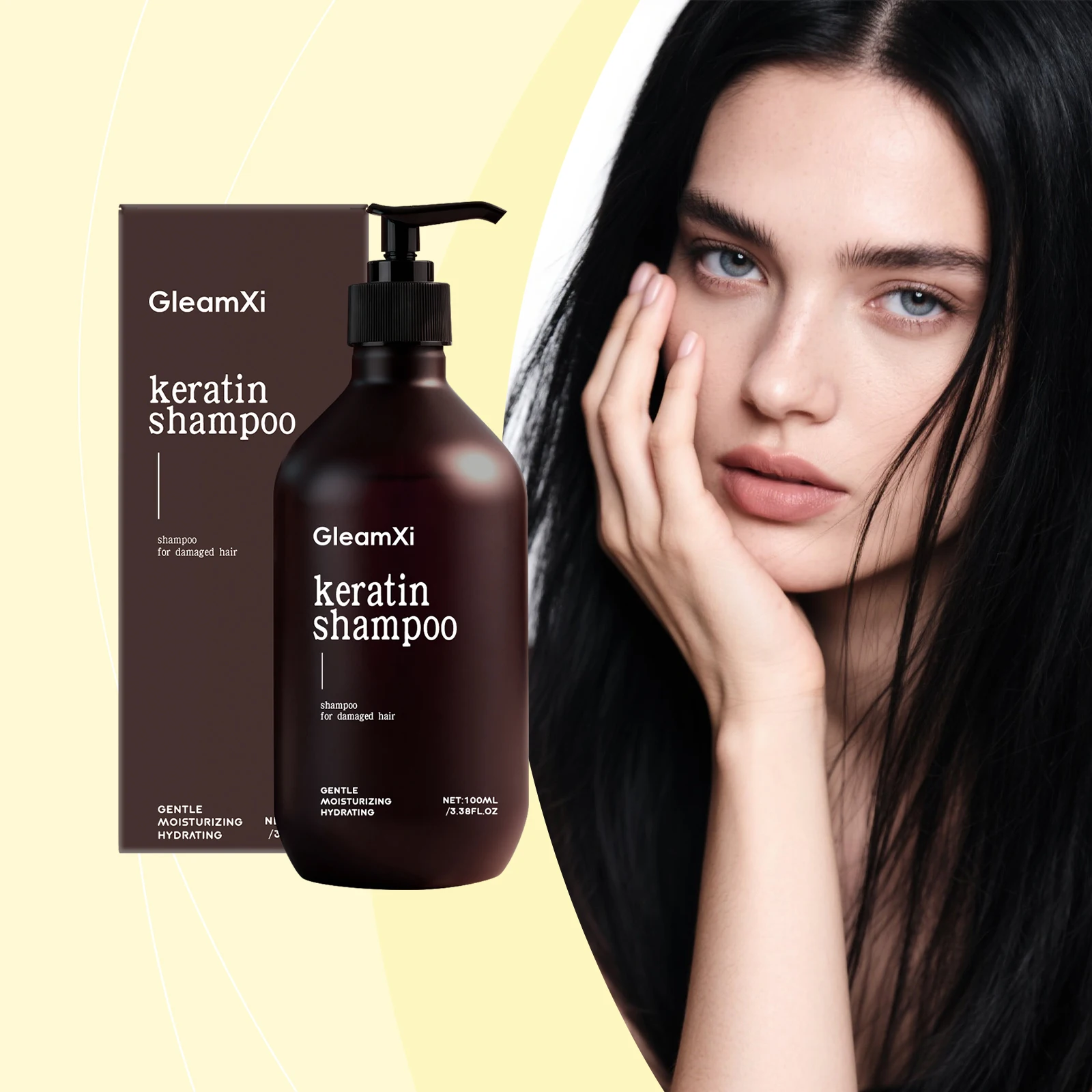 Keratin Shampoo - Gently cleanses the scalp, leaves hair refreshed, light, silky, and smooth