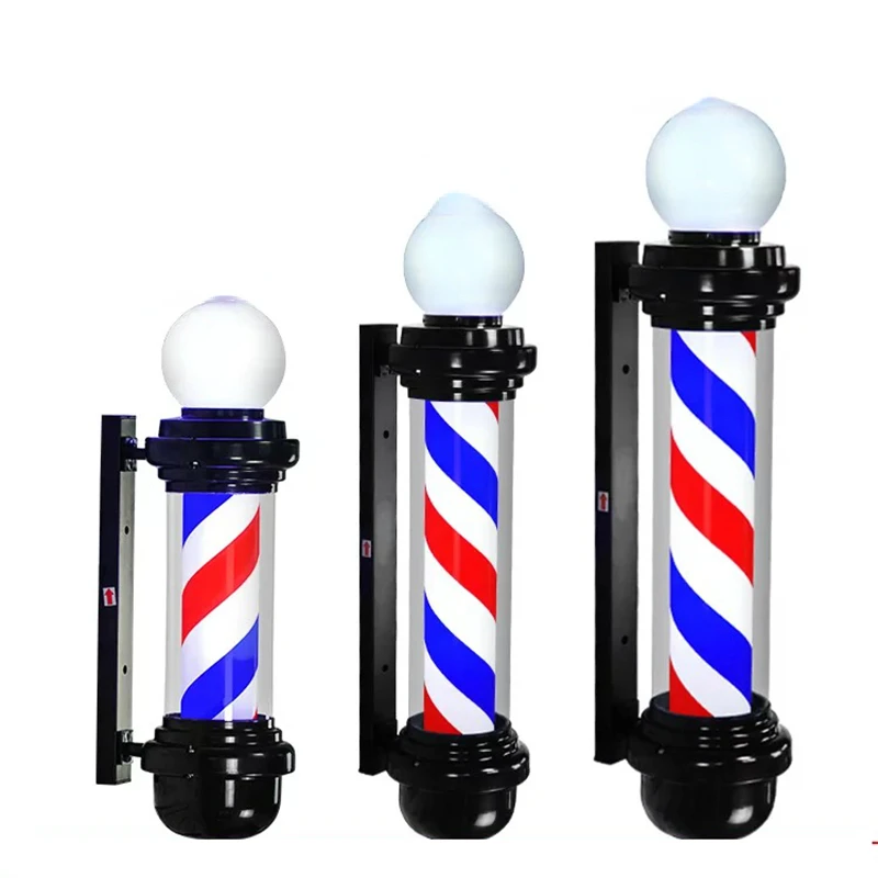 barbershop Hairdressing LED turn light hair salon barber shop door outdoor retro wall hanging turn light