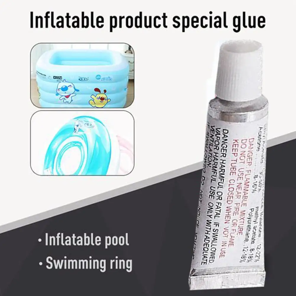 Inflatable Boat Repair Kit - PVC Adhesive Patches for Waterbed, Air Mattress, Swimming Toy, and Inflatable Boat Repair Glue G1Y6