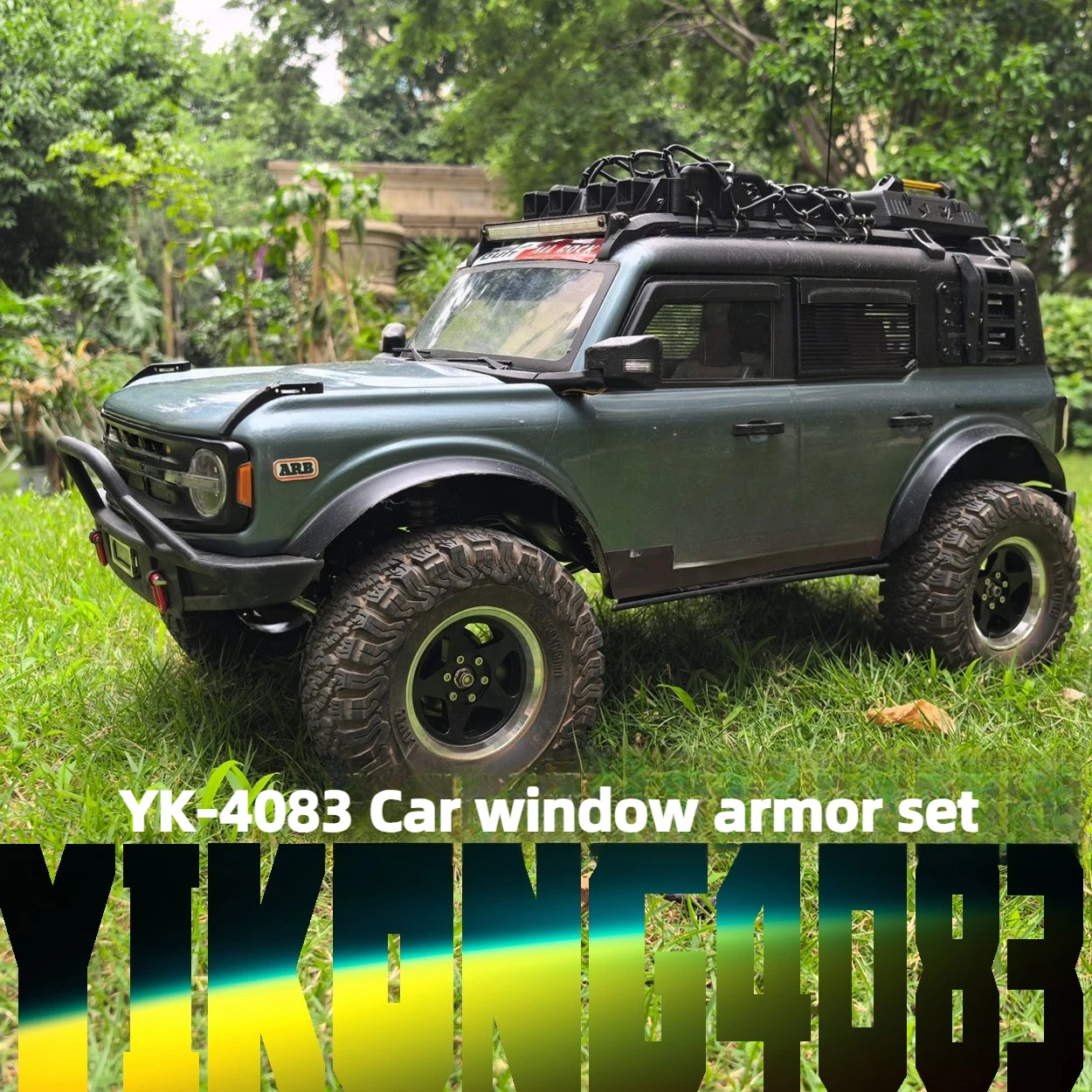 Parti decorative per auto telecomandate per armature per finestre adatte per accessori per la modifica dell'aspetto di auto RC 1/8 YK4083