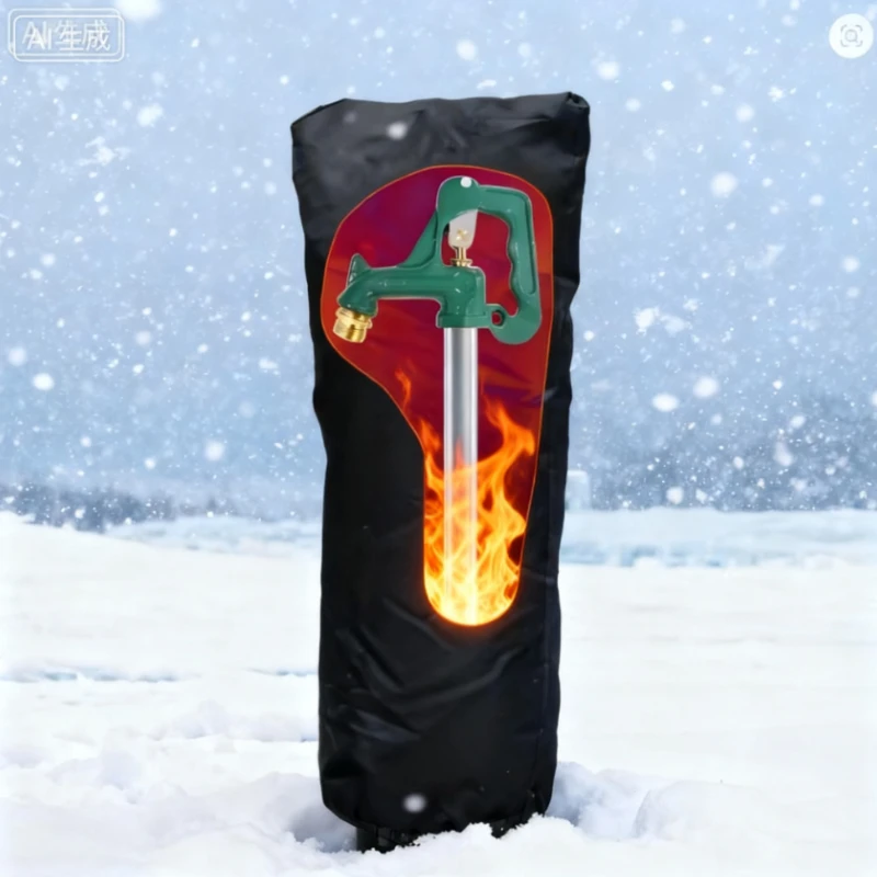 قطعة واحدة من غطاء الصنبور الخارجي شديد التحمل بأحجام متعددة مع سهل التركيب - واقي مضاد للتشقق لرش العشب وصنبور الحريق #1