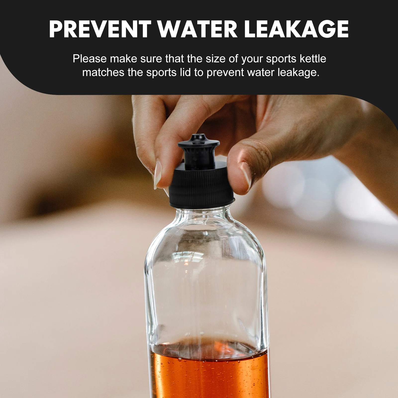 

20pcs Hand-pulled Mineral Water Caps Reusable 28mm Sealing Sports Lids Leak-proof PE Bottle Covers Replaceable Bottle for Gym