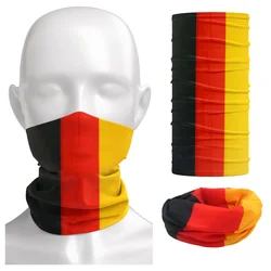 Bandana estampada con bandera de Alemania para hombres y mujeres, cubierta facial para deportes al aire libre, diadema de tubo, bufanda de verano, protección UV, polaina de cuello, redecilla