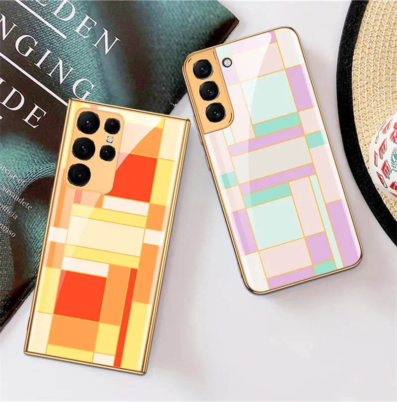 Colored Plating Tempered Glass Case For Samsung Galaxy Z Fold 2 Case 360 Full Protection Cover For Samsung Galaxy Z Fold2 5G