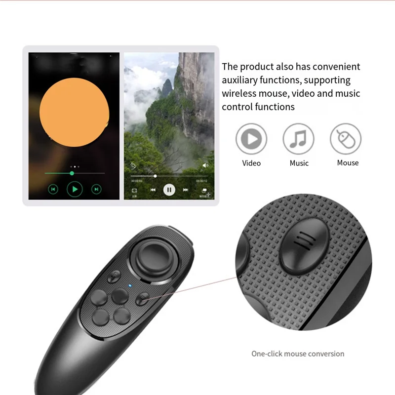 052 ΠΠ΅ΡΠΏΡΠΎΠ²ΠΎΠ΄Π½ΠΎΠΉ Bluetooth VR-ΠΊΠΎΠ½ΡΡΠΎΠ»Π»Π΅Ρ Π£Π½ΠΈΠ²Π΅ΡΡΠ°Π»ΡΠ½ΡΠΉ ΠΏΡΠ»ΡΡ Π΄ΠΈΡΡΠ°Π½ΡΠΈΠΎΠ½Π½ΠΎΠ³ΠΎ ΡΠΏΡΠ°Π²Π»Π΅Π½ΠΈΡ Π΄Π»Ρ Android IOS PC TV Box ΠΈ 3D-ΠΎΡΠΊΠΈ Π²ΠΈΡΡΡΠ°Π»ΡΠ½ΠΎΠΉ ΡΠ΅Π°Π»ΡΠ½ΠΎΡΡΠΈ 052 ΠΠ΅ΡΠΏΡΠΎΠ²ΠΎΠ΄Π½ΠΎΠΉ Bluetooth VR-ΠΊΠΎΠ½ΡΡΠΎΠ»Π»Π΅Ρ Π£Π½ΠΈΠ²Π΅ΡΡΠ°Π»ΡΠ½ΡΠΉ ΠΏΡΠ»ΡΡ Π΄ΠΈΡΡΠ°Π½ΡΠΈΠΎΠ½Π½ΠΎΠ³ΠΎ ΡΠΏΡΠ°Π²Π»Π΅Π½ΠΈΡ Π΄Π»Ρ Android IOS PC TV Box ΠΈ 3D-ΠΎΡΠΊΠΈ Π²ΠΈΡΡΡΠ°Π»ΡΠ½ΠΎΠΉ ΡΠ΅Π°Π»ΡΠ½ΠΎΡΡΠΈ