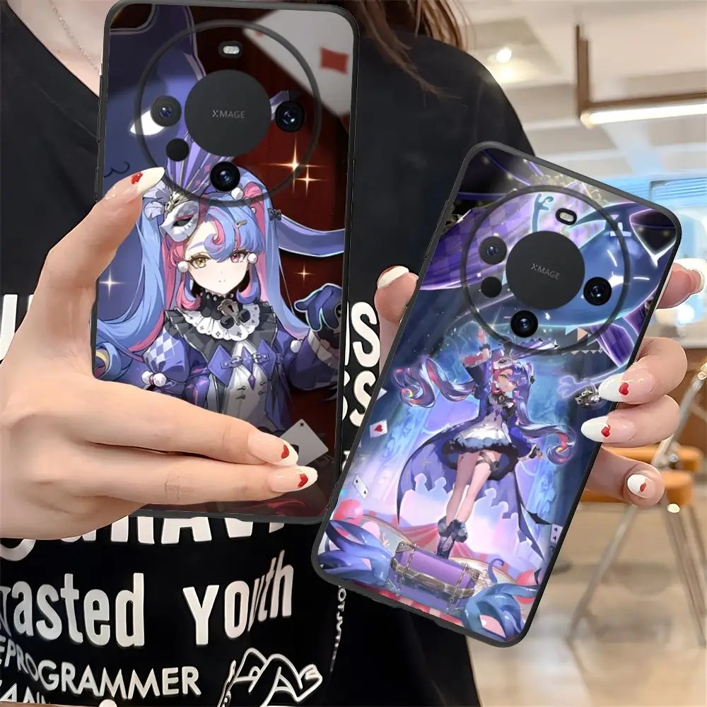 

Wuthering Waves Roccia Matte TPU Mobile Phone Case for Huawei Mate 60 50 40 30 20 10 Pro Plus Lite E 5G Colorful Printing Cover