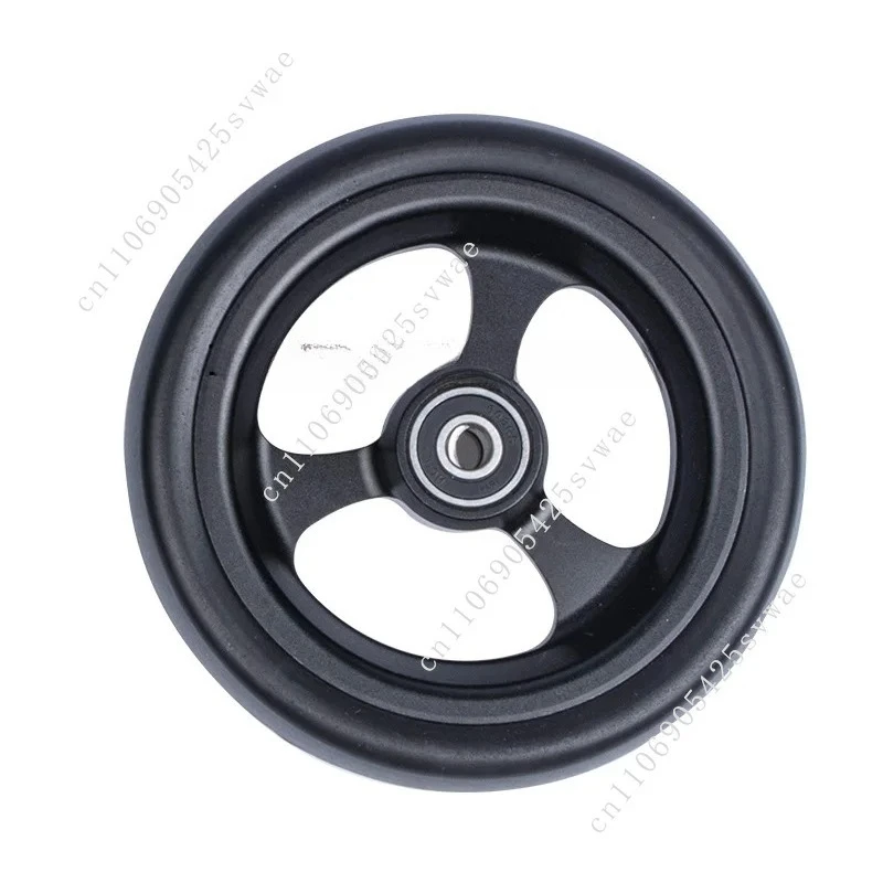 

Rugged sports wheelchair front wheels 5-inch high-speed bearings aluminum alloy rubber casters