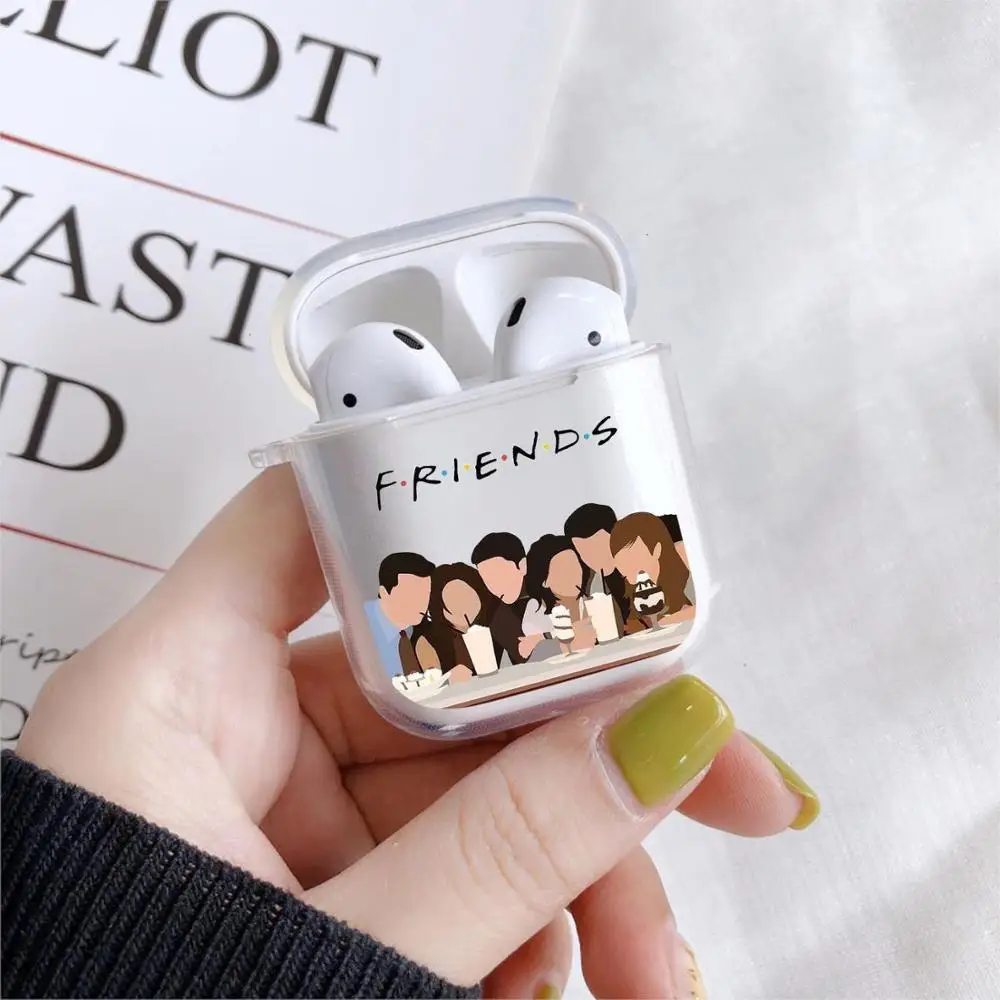 Central Perk Coffee Friends TV Show Case For Apple Charging Box Case For AirPods 2 1 3 PRO2 Clear Protective Cover Accessories