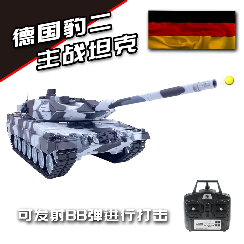 Henglong alemão leopardo 2a6 tanque elétrico de controle remoto pesado escala 1:16 brinquedo adulto meninos brinquedos de controle remoto tanque rc
