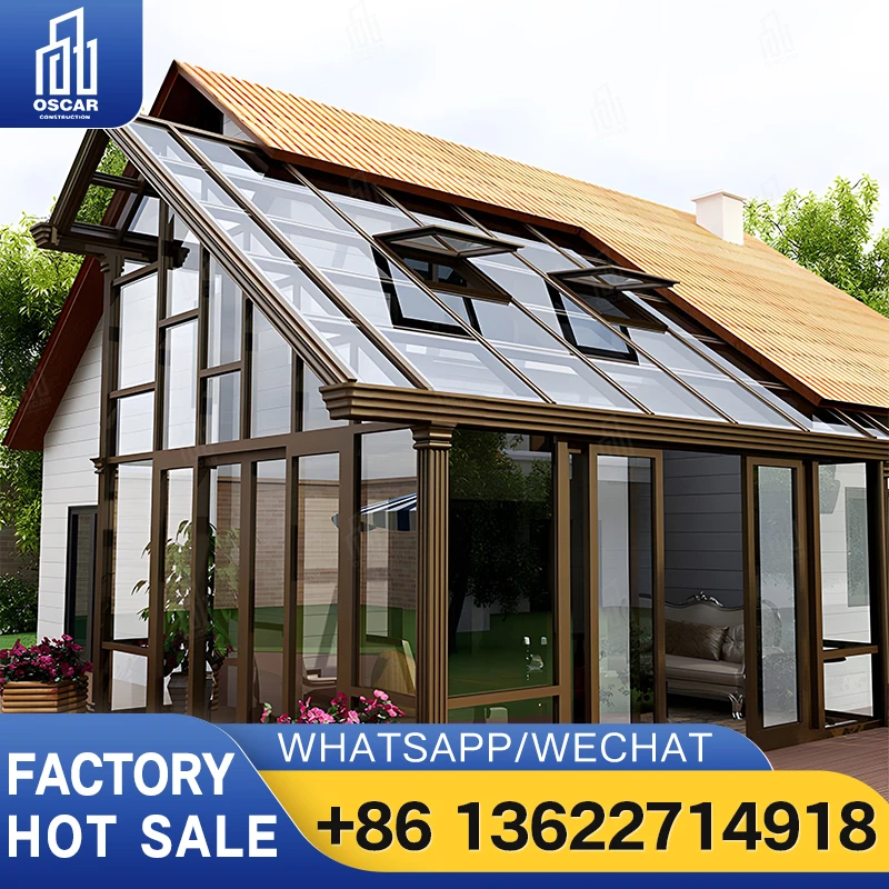 Customizable aluminum sunroom factory direct with various functions for all weather use in USA UK CA AU Europe