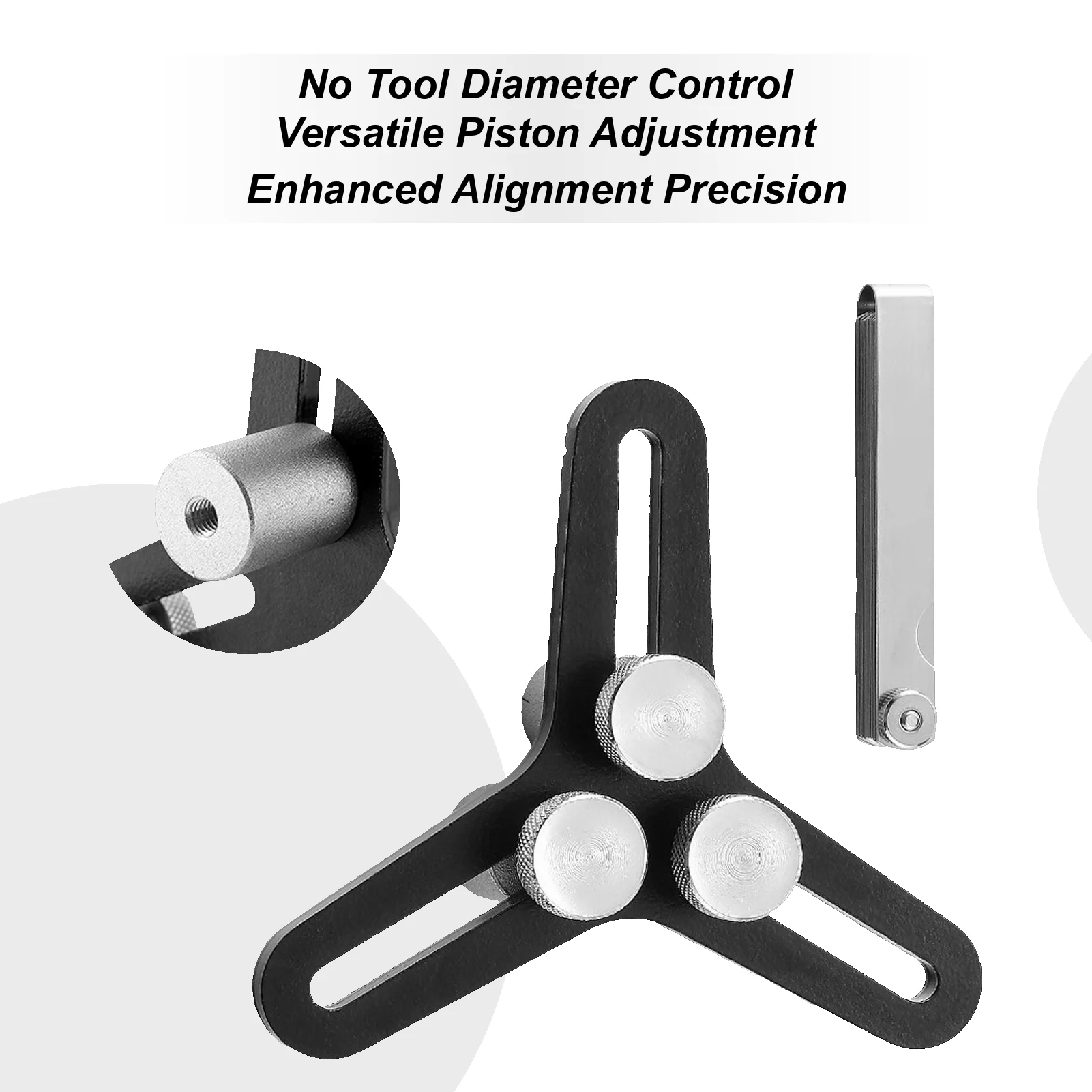 

Car Piston Ring Squaring Tool With 32 Blades Feeler Gauge Gap Measu For End Gap Piston Ring Gap Measuring Device For Cylinder