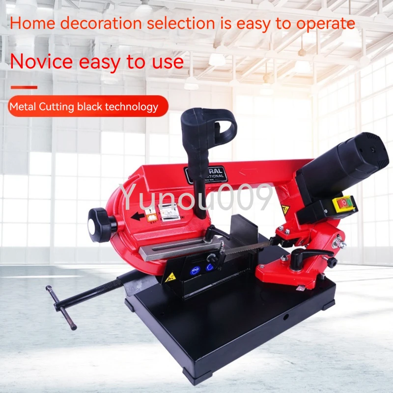 Metal Band Saw Machine Portable Woodworking Band Saw Machine Horizontal Cutting Electric Saw 220V