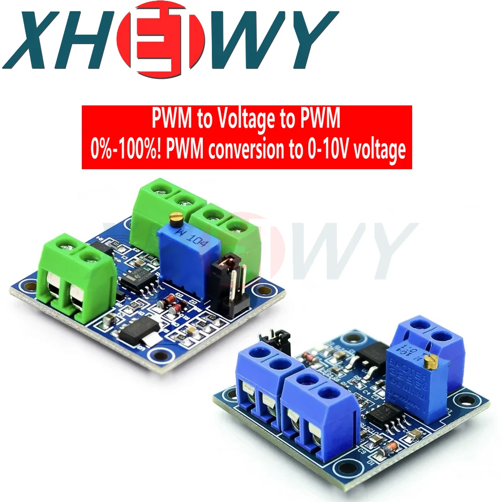 PWM เป็นโมดูลหม้อแปลงแรงดันไฟฟ้า DC12V-30V การแปลง0%-100% PWM เป็น0-10V ปรับแรงดันไฟฟ้าโมดูลแปลงไฟ