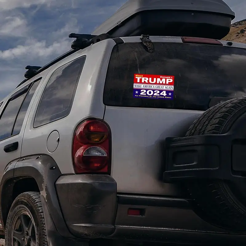 Trump 2024 Sticker Take America Back Car Decal Self-Adhesive Non Stick Bumper Sticker Durable Waterproof Window Sticker