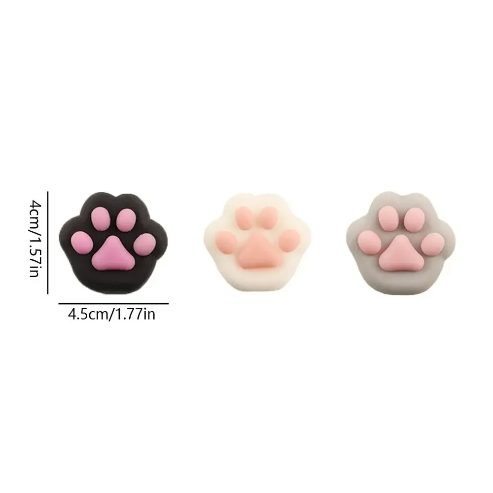 Cute Sensory Toy Mini Cat Paw Squeeze Toy TPR Fidget Toy Cartoon Fidget Toy 3D Silicone Pinch Decompression Toy Kid