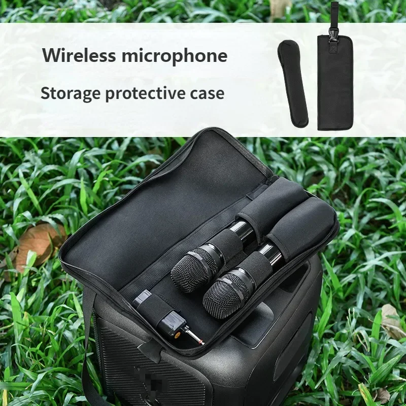 Microphone Storage Bag for JBL Partybox Encore Essential/110 Transmitter Bag Portable Bose S1 Pro K Song Travel Carrying Case