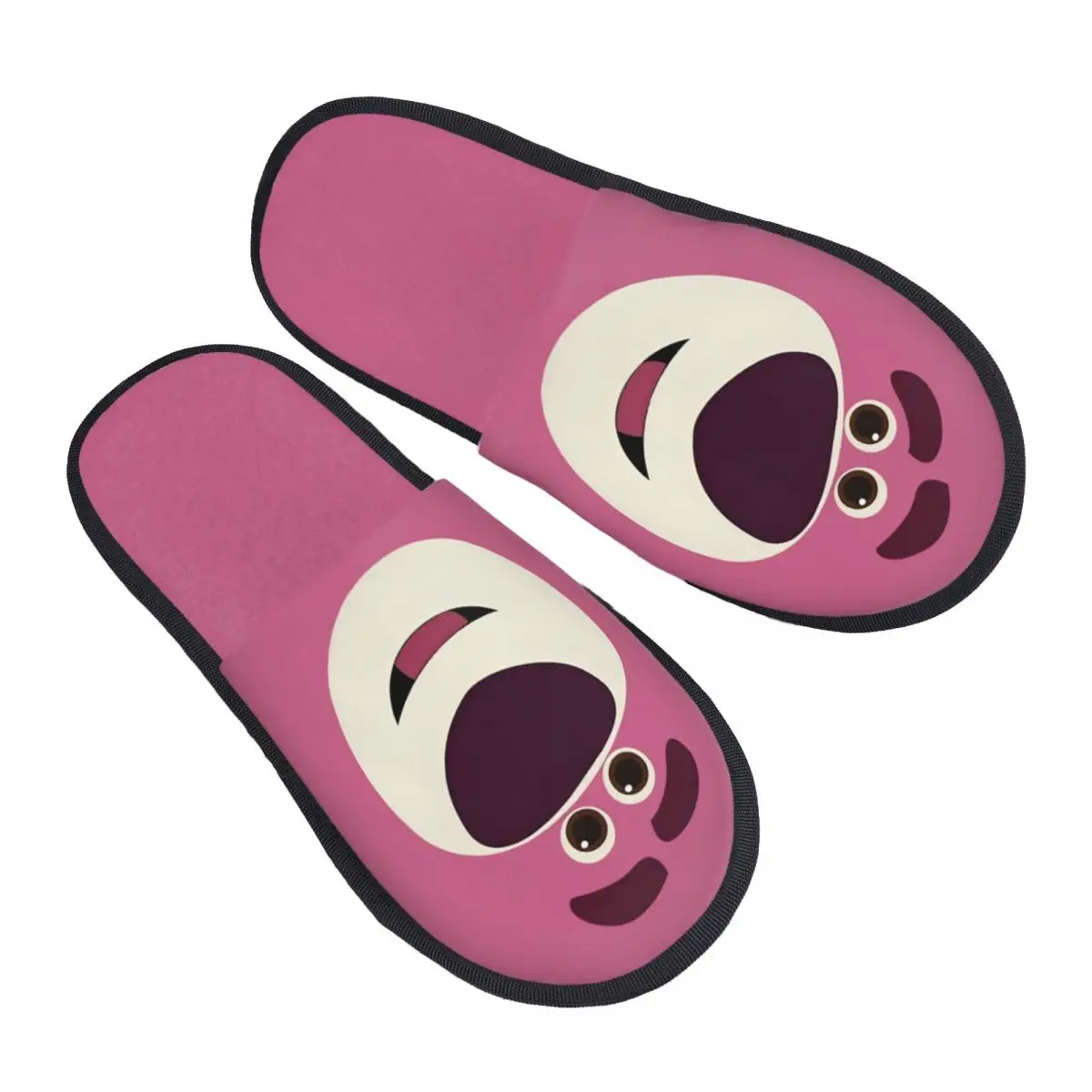 

Custom Lotso Comfort Scuff With Memory Foam Slippers Women Strawberry Bear Cartoon Spa House Shoes