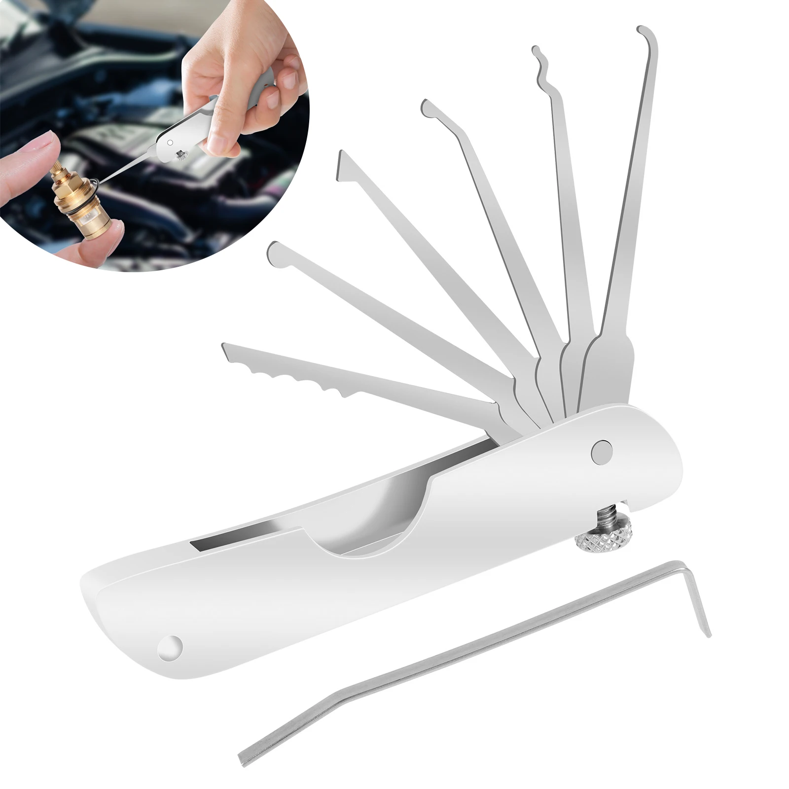 

Профессиональный набор отмычек и крючков, автомобильный и электронный набор для снятия крючков, съемник для автообслуживания, отделка двигателя, удаленная отделка