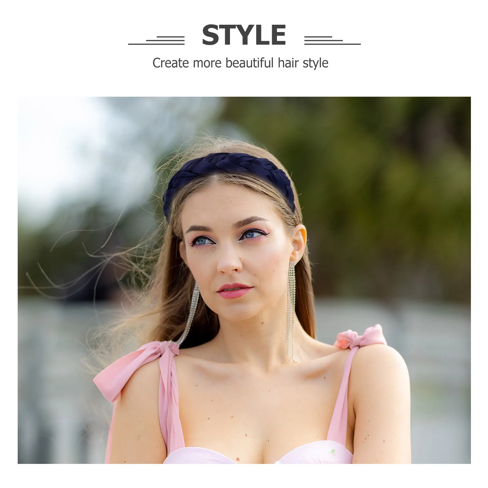 

1Pcs Retro Hairband Fashion Women Headband Twisted Fabric Hair Accessory for Daily Use Party Concerts Retro Hairband