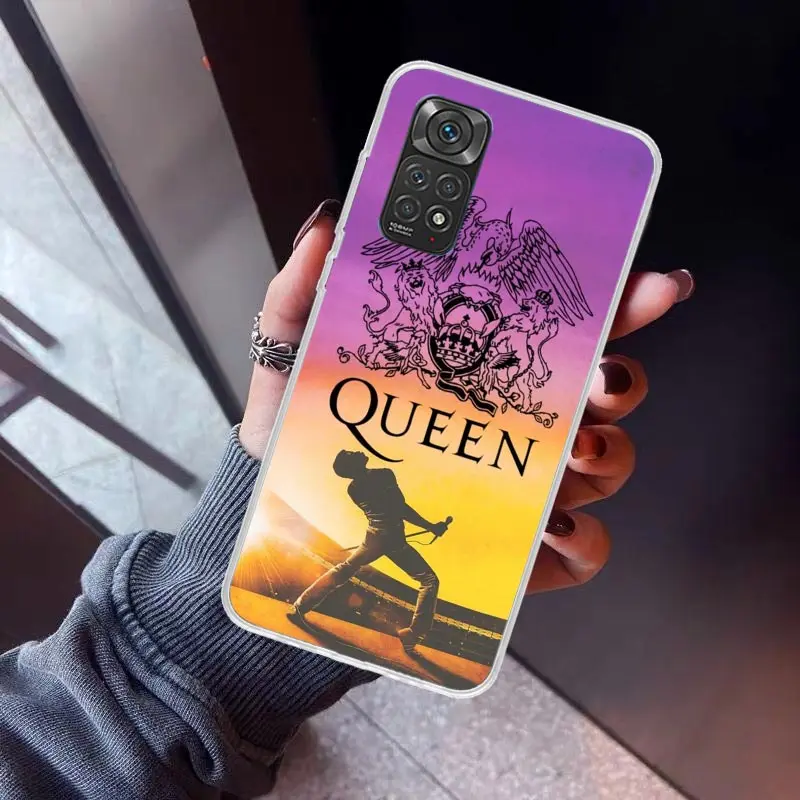 Rock Funky Freddie Mercury Queen Phone Case For Xiaomi Redmi Note 14 13 12S 12 11S 11 10S 10 Cover 11E 11T Pro Plus 9 9S 9T 8 8T