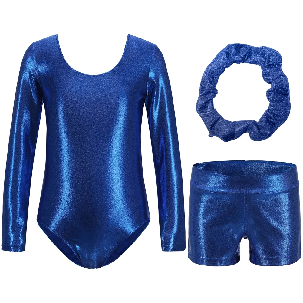 Kids Gymnastics Leotards Dance Long Sleeve Dancewear Kids Leotards Athletic Ballet Dress