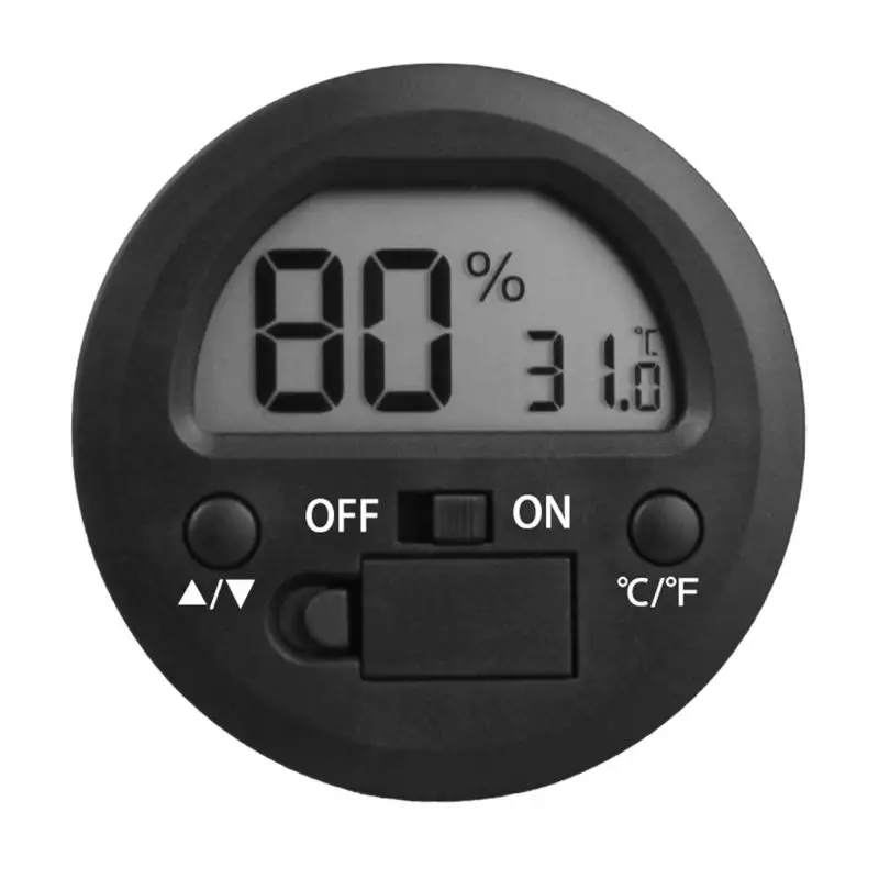 Digital LCD Embedded Temperature Humidity Indoor Room Thermometer Hygrometer Sensor for Pet Reptile Box