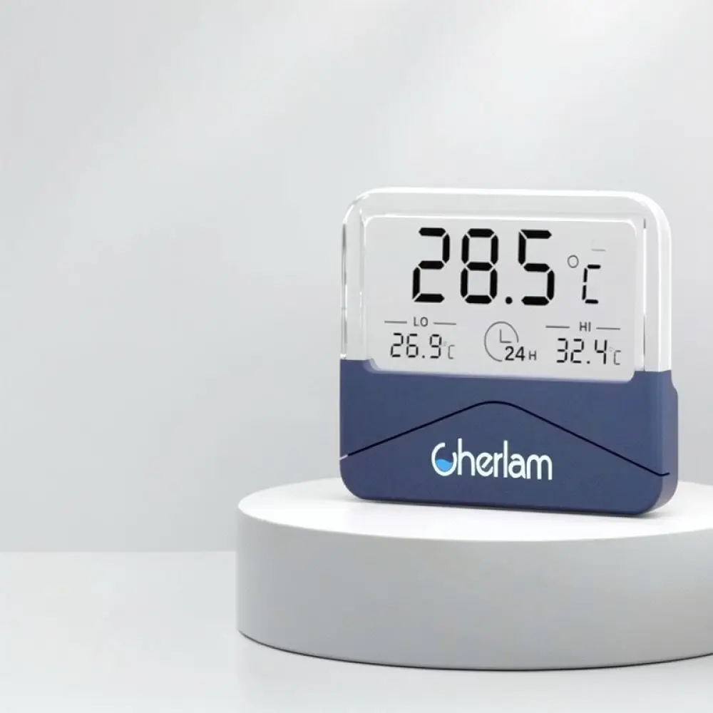 For For Chelang External Adhesive Digital High Precision Aquarium Water Temperature Monitor Fish Tank