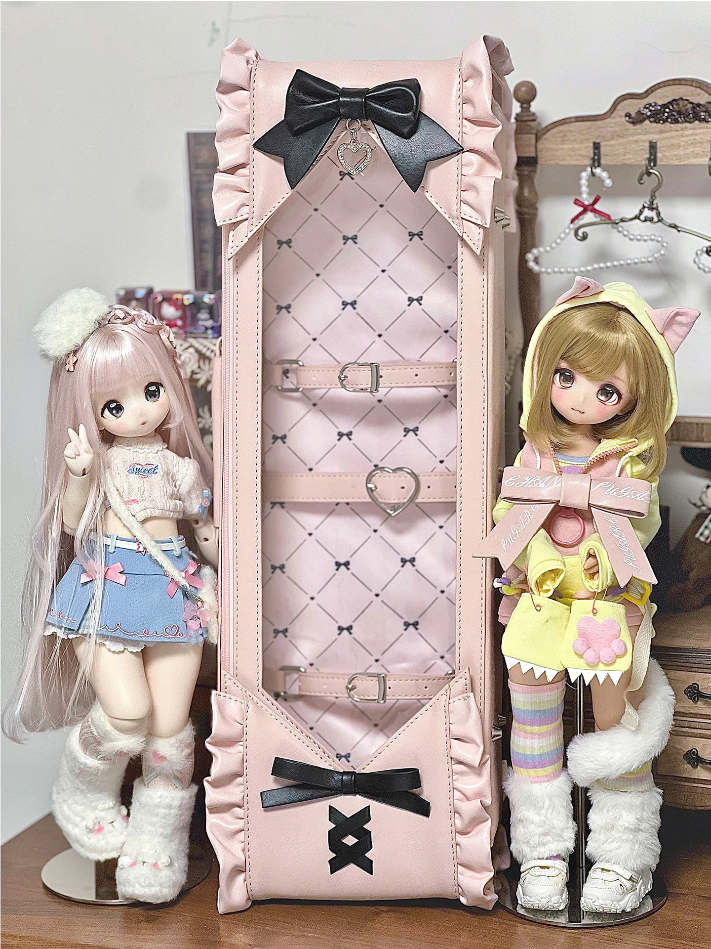 Original Kawaii 4 Points Bjd Baby Doll Bag Students Cute Doll Collection Bag Y2k Portable Crossbody Shoulder Bjd Shoulder Bags