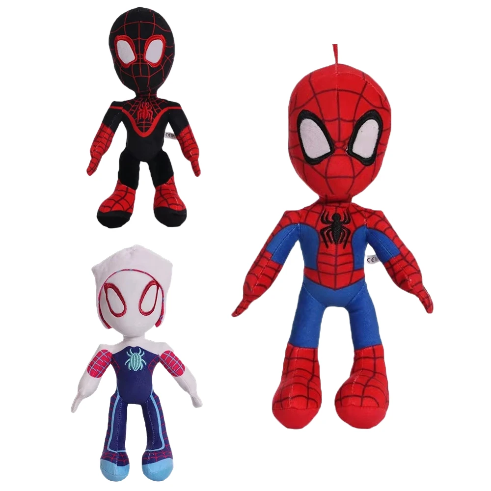 

30cm Disney Marvel Avengers Plush Spider Man Toys Soft Stuffed Cartoon Kawaii Large Boy Cloth Dolls Pillow Kids Christmas Gifts