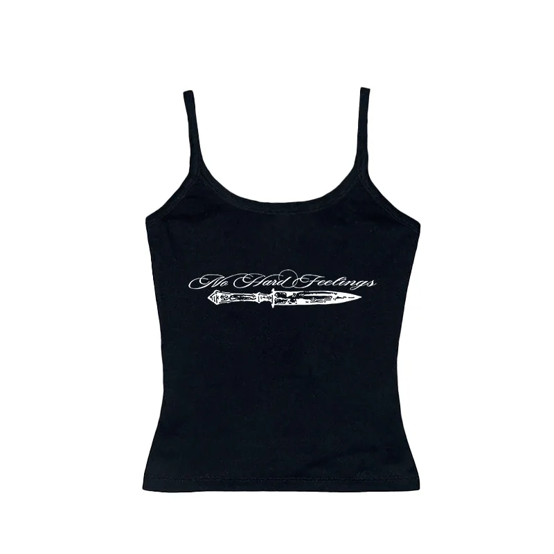 Gothic Grunge Punk Tees Hip Hop Rock Streetwear Casual Sexy Crop Top Y2K Retro Harajuku Emo Mädchen Ästhetische Mode Leibchen Tops