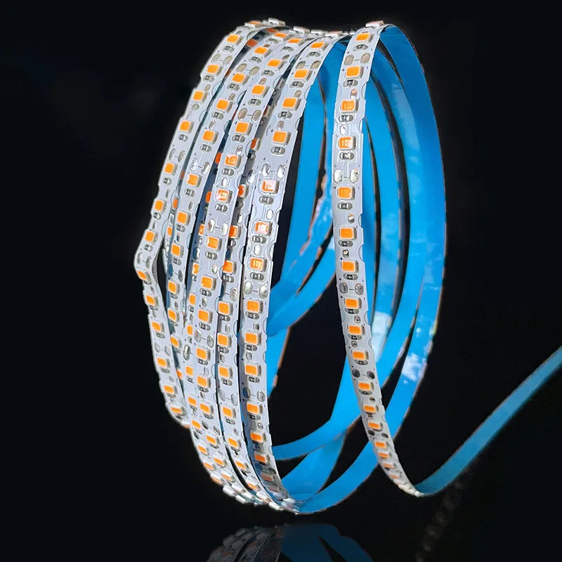 S Shape 2835 Flexible LED Light Strip Lamp 12V Warm White Light One LED One Cut