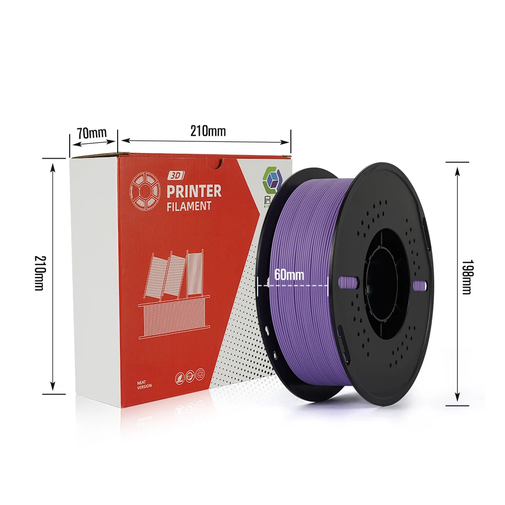 Kingroon filamento de impressora 3d pla filamento fosco 1.75mm 1kg 2kg 3kg alta precisão sem bolhas materiais de impressora 3d