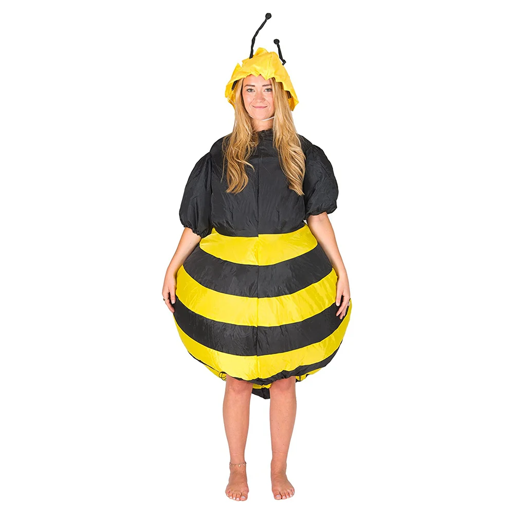 JYZCOS Inflatable Bumble Bee Costumes for Women Halloween Adult Fancy Dress Outfit Cosplay Animal Purim Party Blowup Carnival image 6