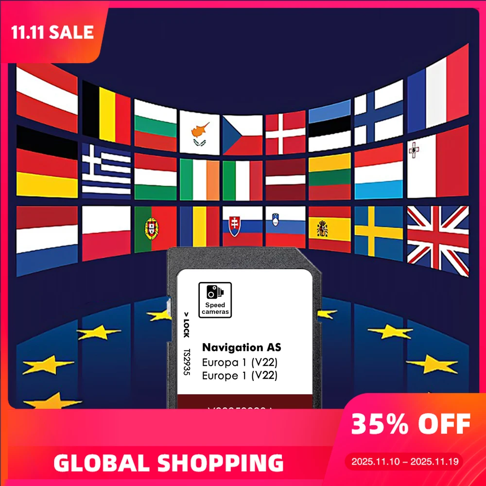 

SD Card Update for Seat Navigation AS Europa 1 Version 22 for Seat Navi System 6P0919866NU MIB2 Version 2025