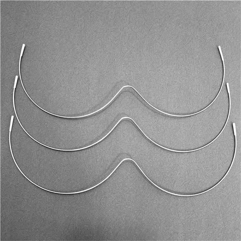 6PCS/lot W Shape of Metal Stainless Steel Underwire Bra Wire Swimwear Monowires Lingerie Continuous Wire