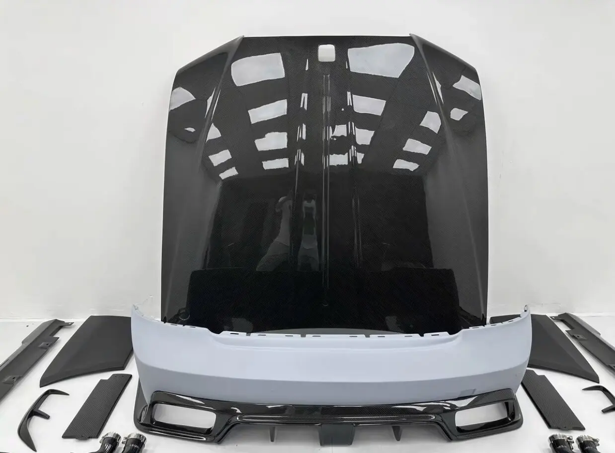 Auto parts for Ghost body kit Ghost upgraded MSY style front and rear bumper hood with carbon fibre body kitcustom